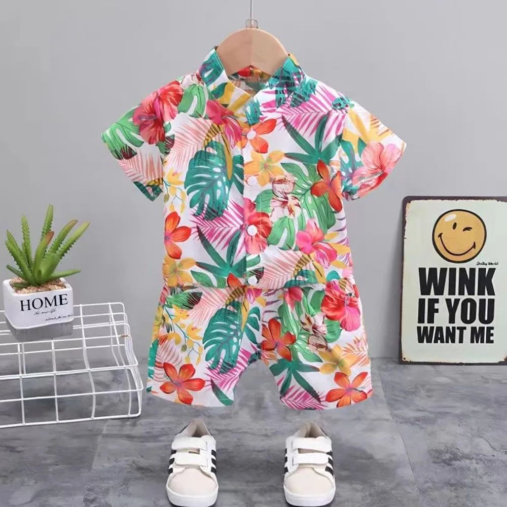 Mini Fashion - Frisk og munter - Blomstret guttesett
