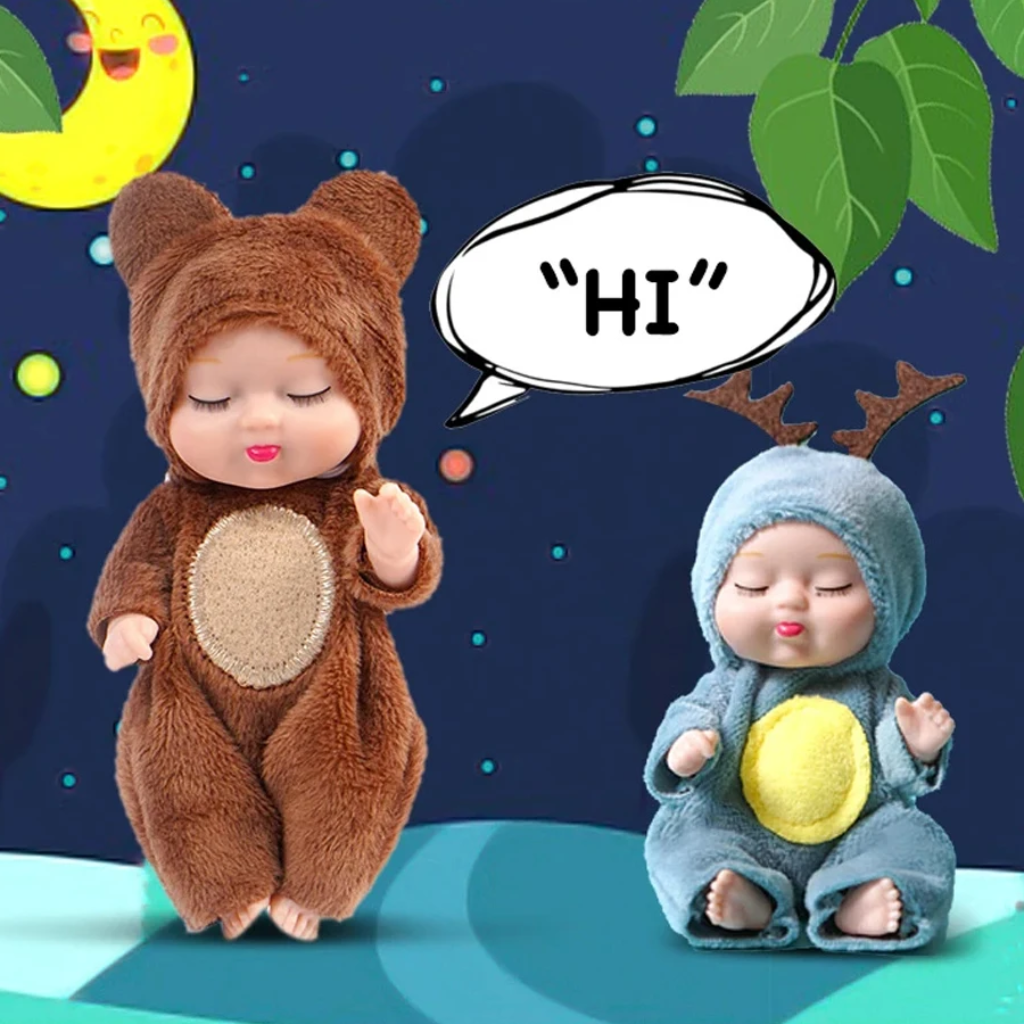 LittleDolly – Søtt og koselig – babydukke i et muntert dyrekostyme