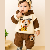 Thumbnail for Mini Fashion - Trendy og komfortabel -  Joggedress med hundemotiv