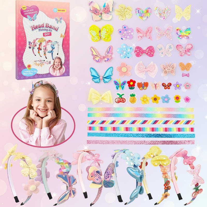 DIY Headband Making Kit – Kreativt og lekent – hårbåndssett