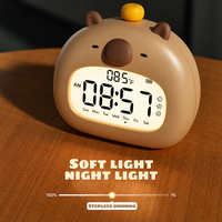 Thumbnail for CappyClock – Søt og multifunksjonell – digital vekkerklokke for barn med nattlampe
