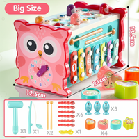 Thumbnail for Montessori Hammering Toy – Motorikk og læring – 8-i-1 lekesett