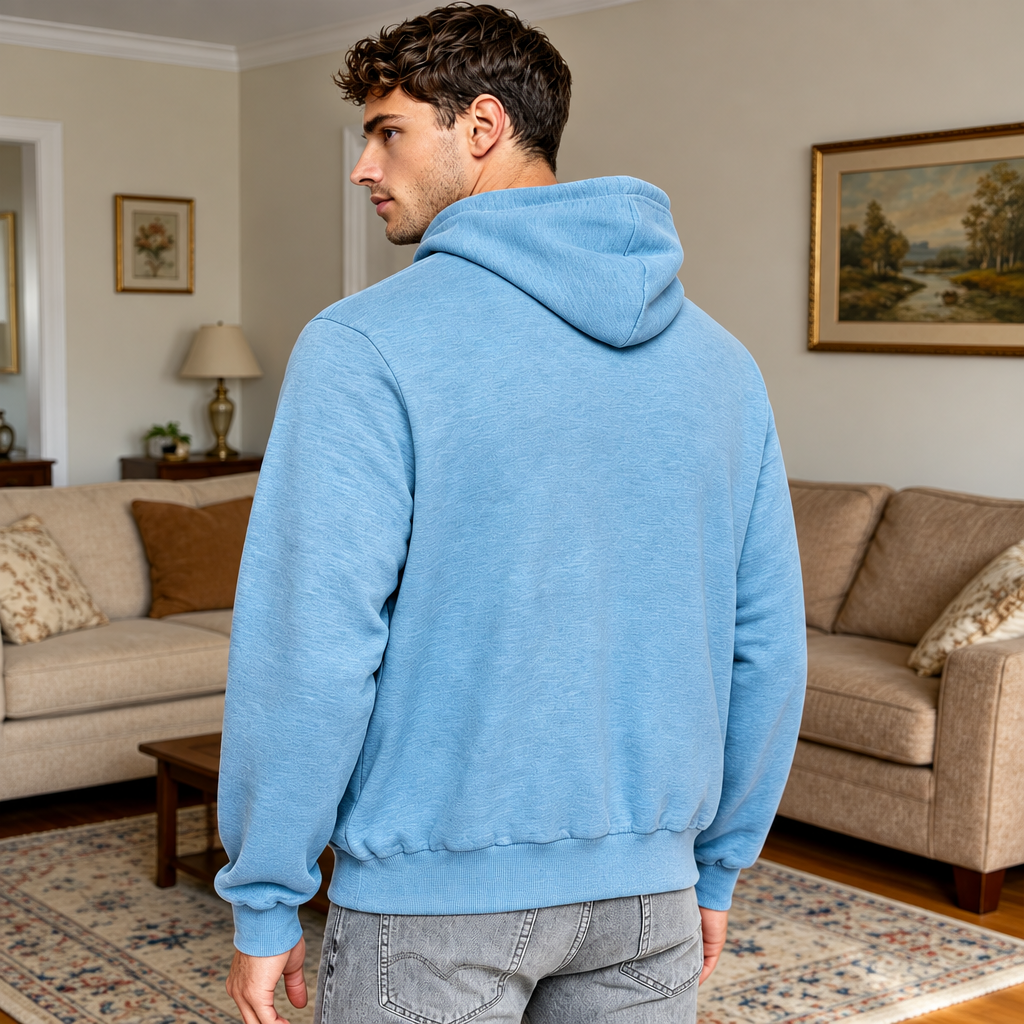 CuddleDad – Komfortabel og praktisk – Herre-hoodie med lommer