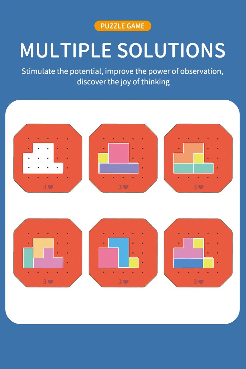 Logic Blocks™ – Farge og kreativitet – Geometriske puslespill
