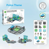 Thumbnail for Magnetic Road Blocks – Kreativt og lærerikt – Byggesett med magnetiske veier