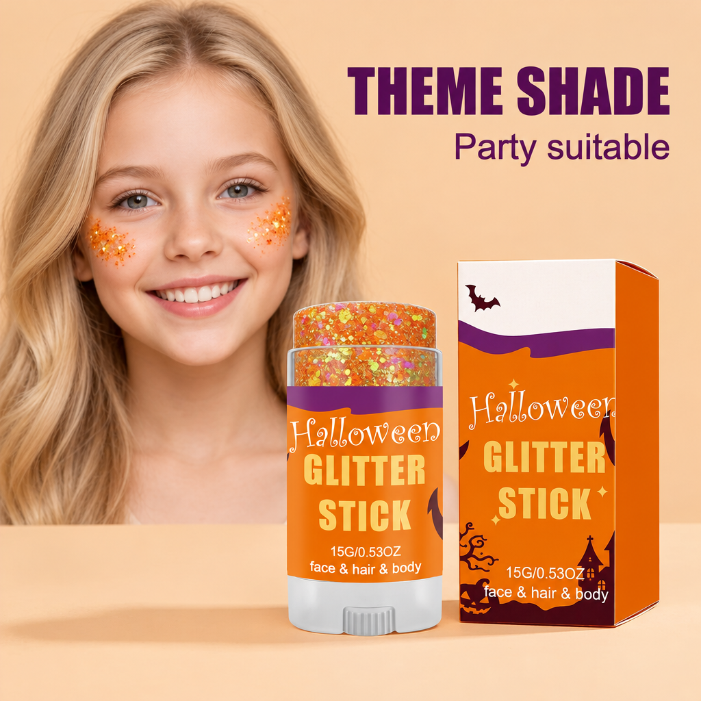 GlitterPop – Glitrende og festlig – Halloween-glitterstift til ansikt, hår og kropp