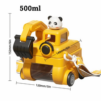 Thumbnail for TinyExcavators – Unikt og funksjonelt – Gravemaskin-vannflaske med sugerør