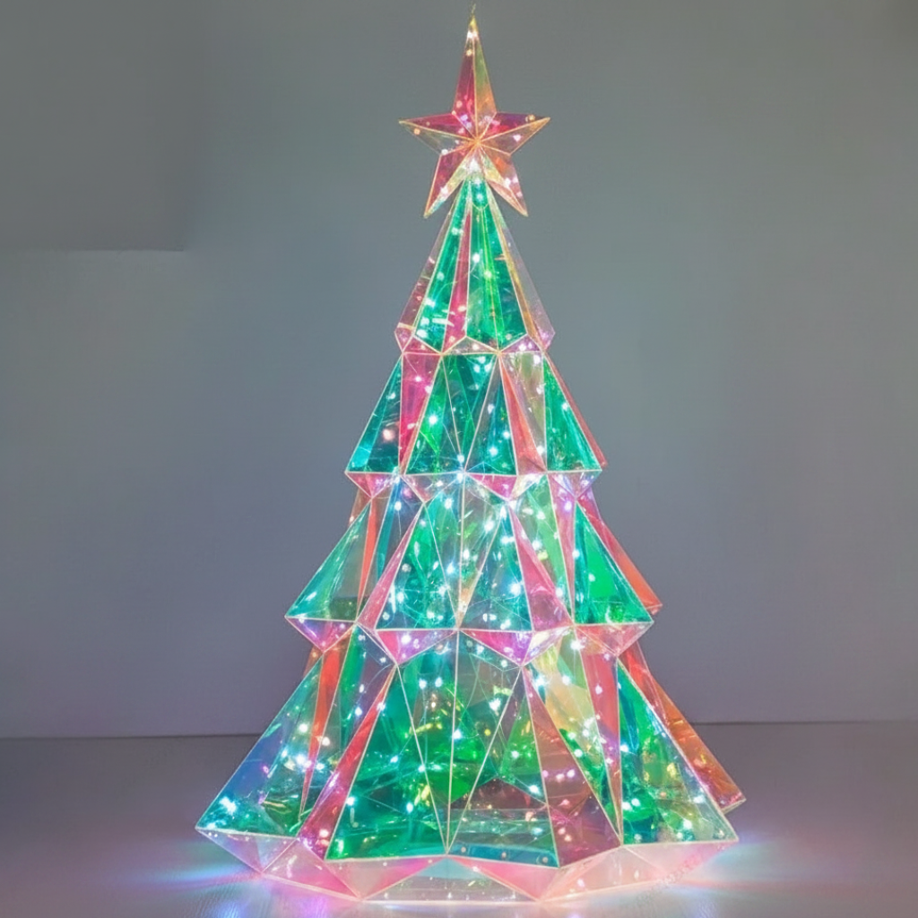 CrystalGlow – Festlig og stemningsfullt – Dekorativ LED-juletre