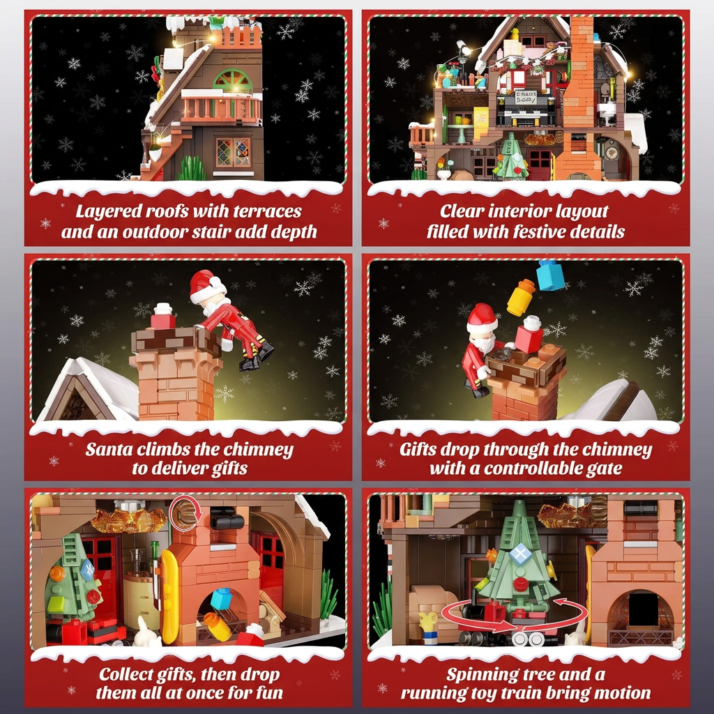 ChristmasHome – Festlig og kreativt – Byggesett til julehus