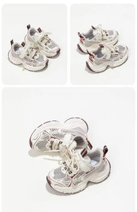 Thumbnail for Mini Fashion – Pustende og lett – Bordeaux barnesneaker