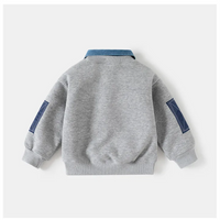 Thumbnail for CoolJunior – Varm og stilig – Guttetrøye med denimkrage
