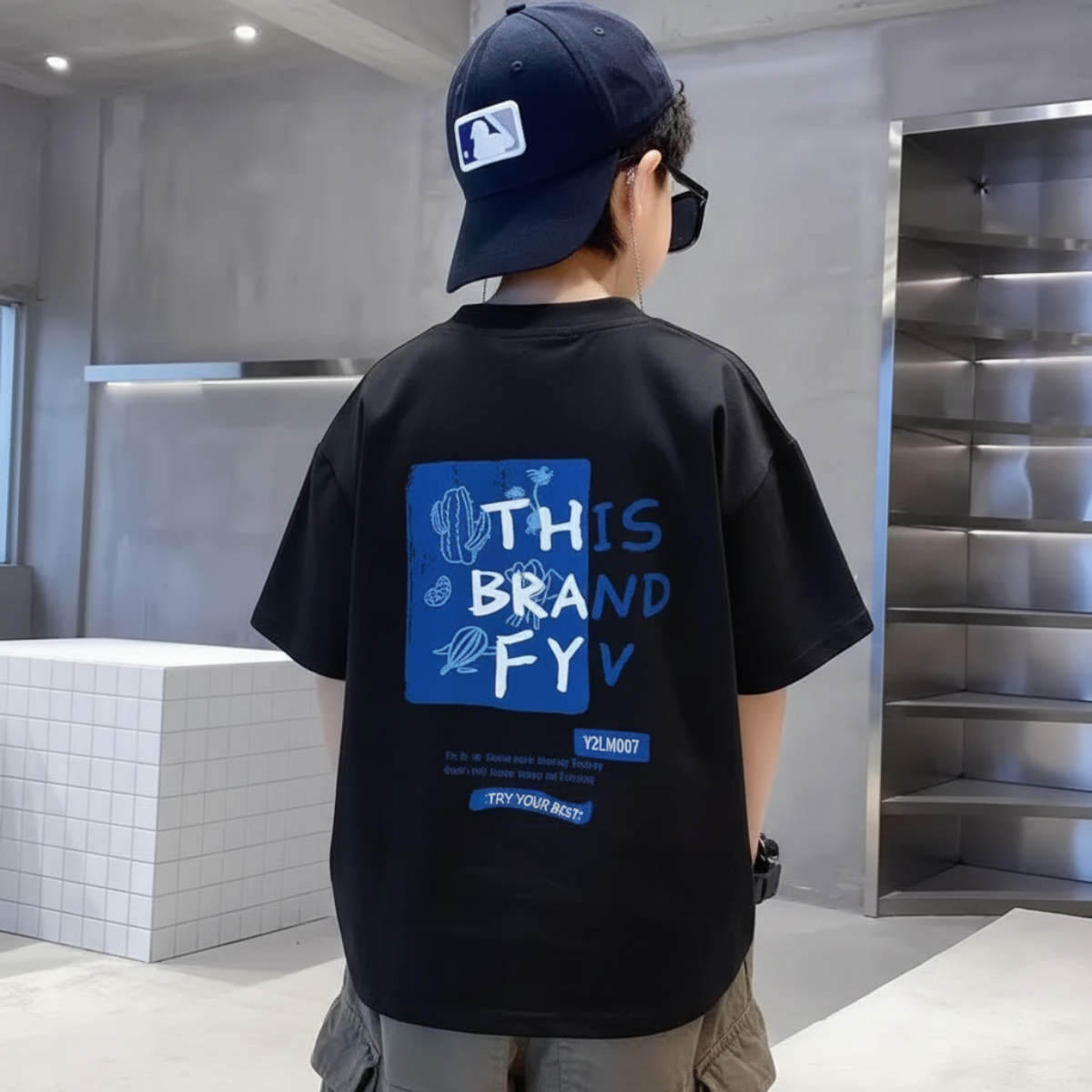 BrightTees – Komfortabel og fargerik – T-skjorte med trykk