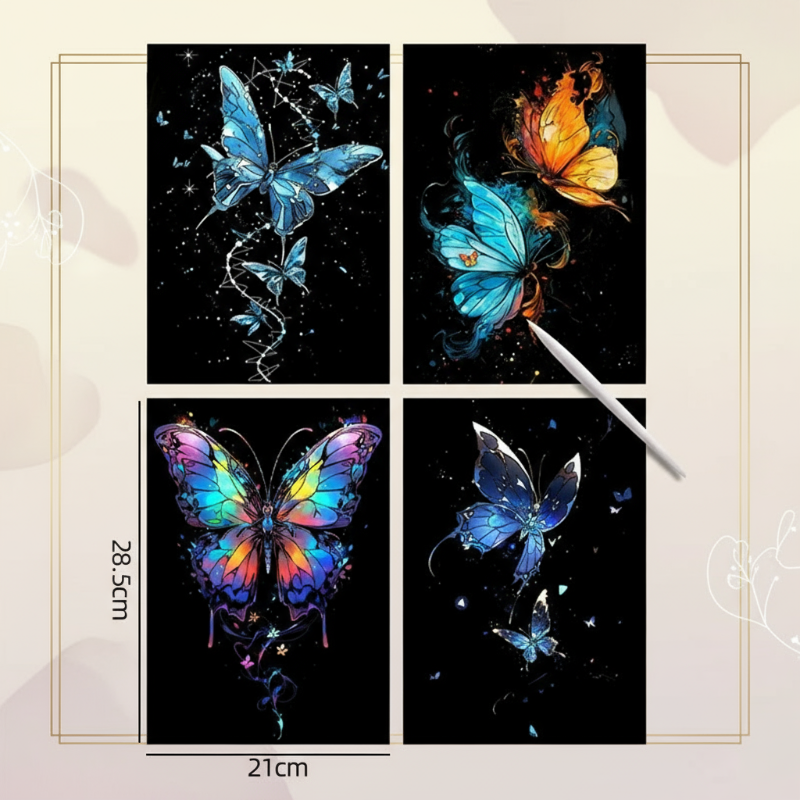 GlowArt – Glow-in-the-dark – Skrapeloddssett