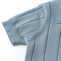 Thumbnail for MiniLuxe – Elegant og komfortabel – Poloskjorte i strikket stoff