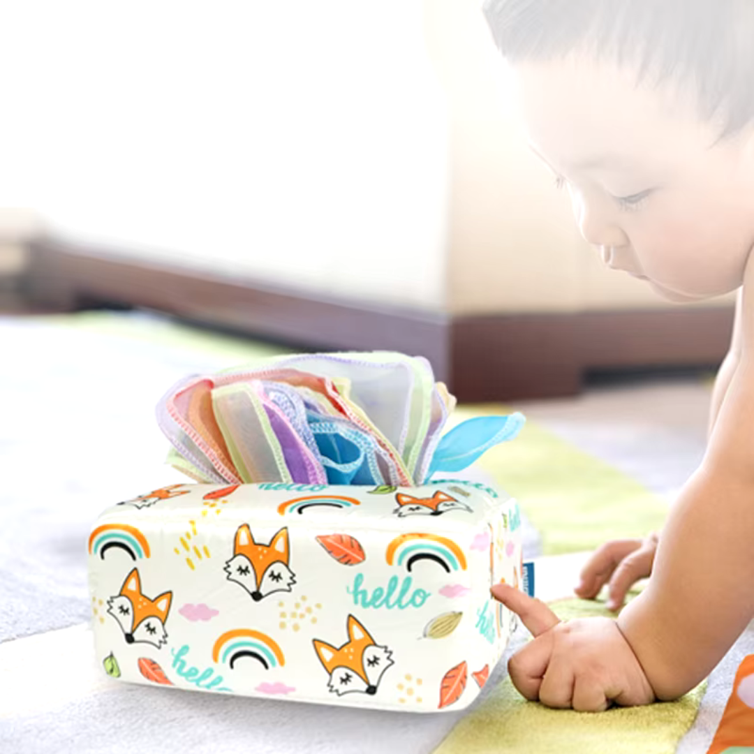 KleurenKracht – Utvikling og sanser - Montessori sensorisk tøyeske