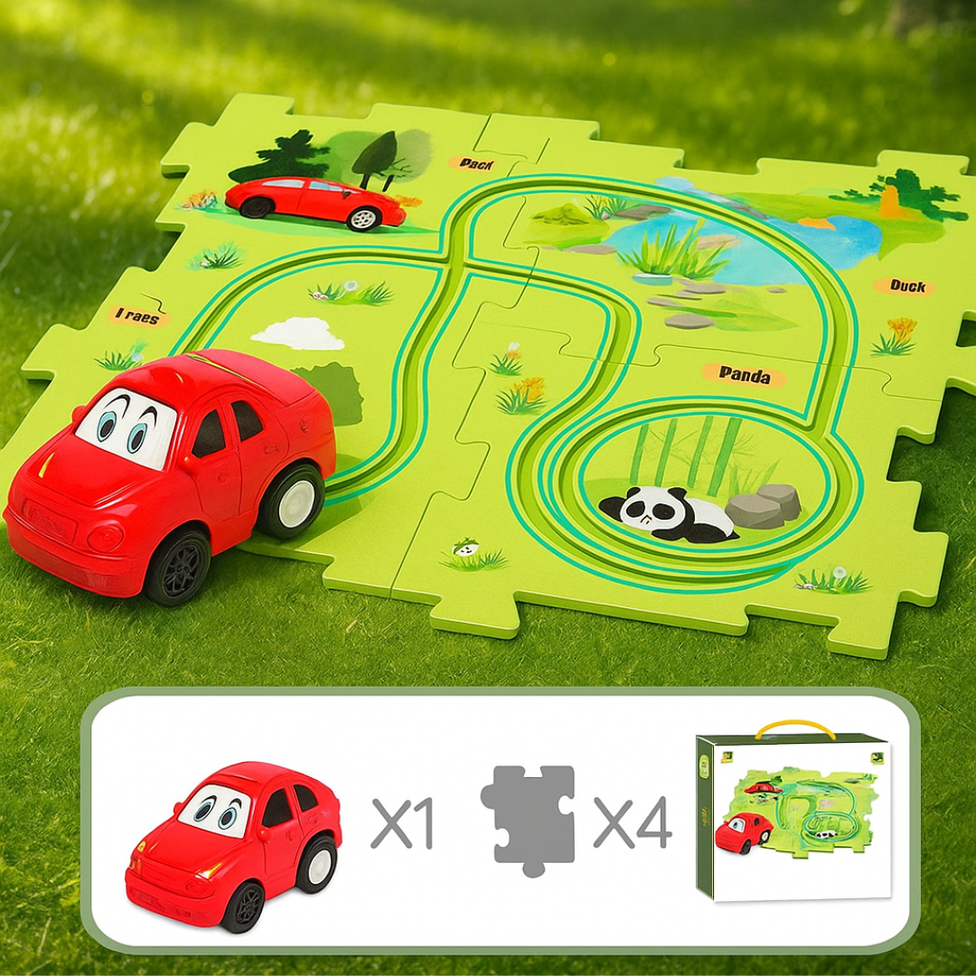 Car Track - Bygg og lek - lekebilbane for leketøy