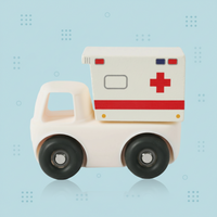 Thumbnail for Montessori Silicone Toy Car – Sikker og tyggevennlig – Tygge- og leketøy i silikon i form av et kjøretøy