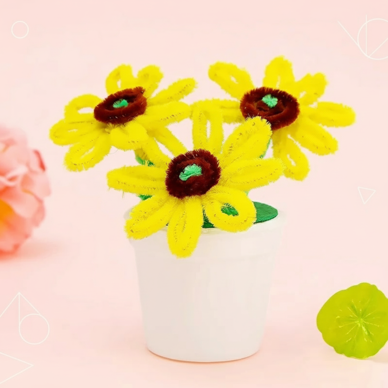 CraftBloom – Fargerikt og kreativt – DIY blomsterpotte-håndverkssett