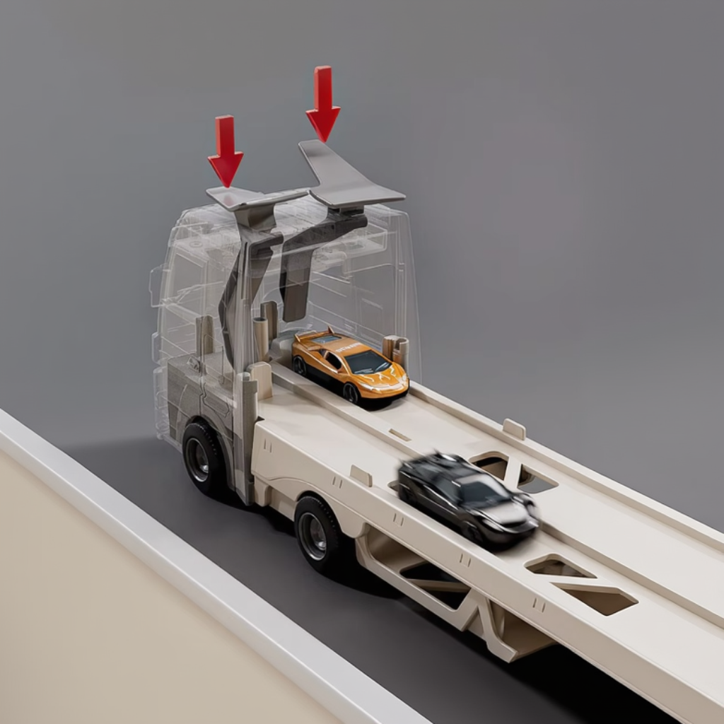 CarHauler – Lekent og eventyrlig – Biltransport-lekesett med racerbiler