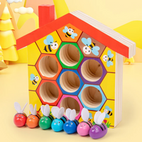 Thumbnail for HoneyHive – Montessori & Pedagogisk – Sorteringslek med bier i tre