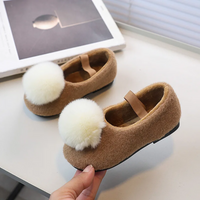 Thumbnail for SoftSteps –  Varmt og mykt – Jentesko med plysjpompon