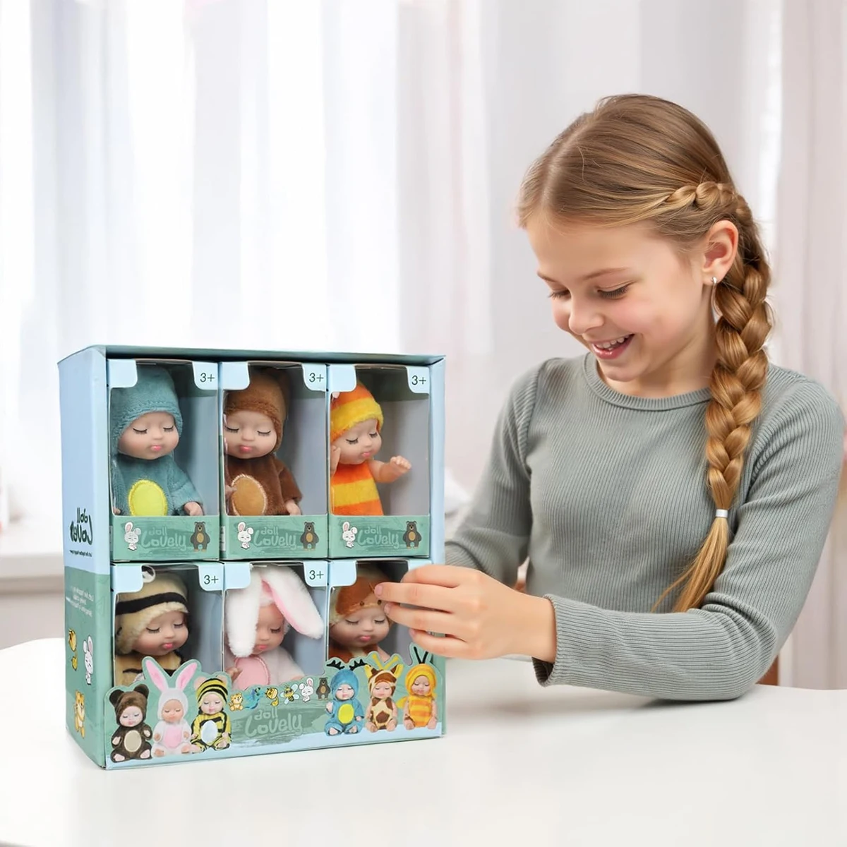 LittleDolly – Søtt og koselig – babydukke i et muntert dyrekostyme
