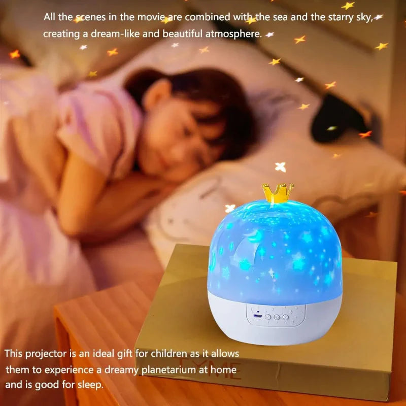 CosmoGlow – Drømmende og kreativ – Galaxy Projector nattlampe med 360° rotasjon