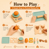 Thumbnail for BakeBuddy – Kreativt og lærerikt – Lekesett med trebakstøy