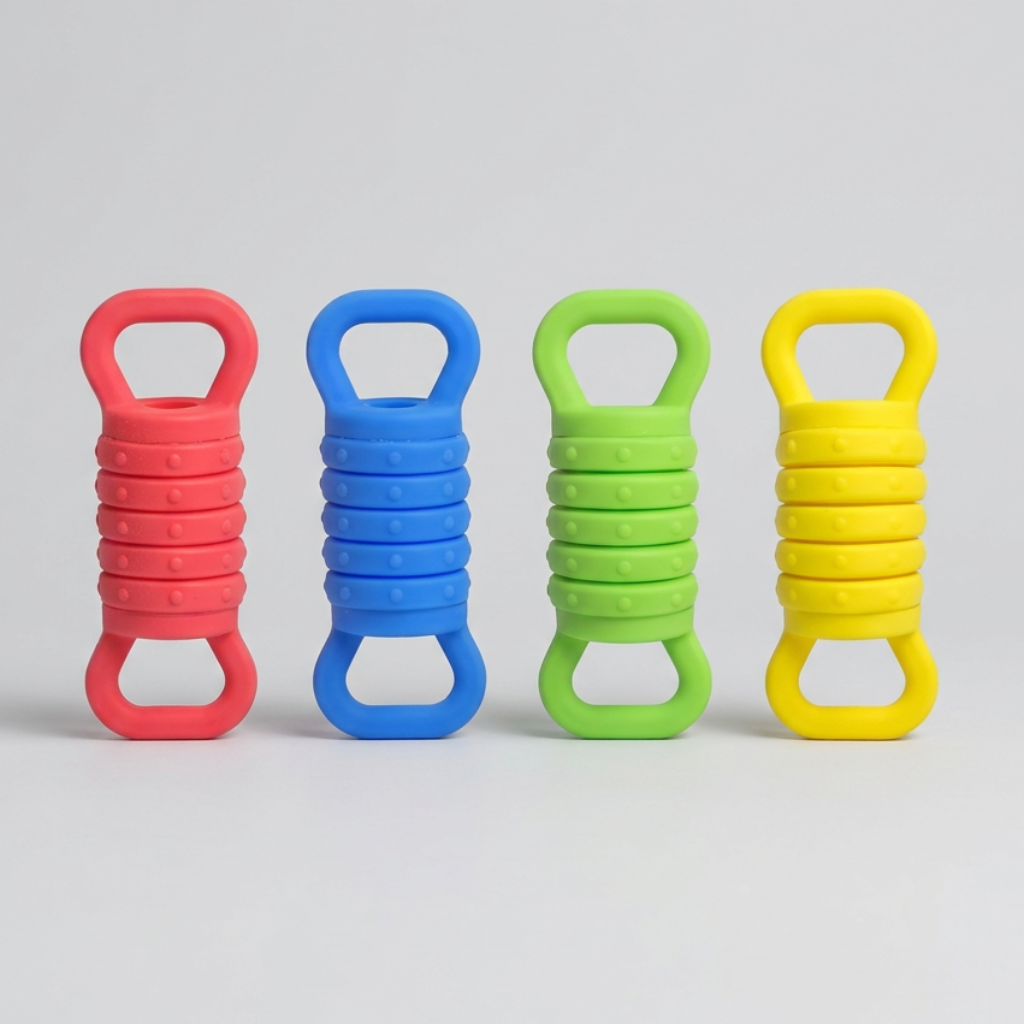 Plungy – Elastisk og sensorisk – Fidget-leker i silikon (sett med 4)