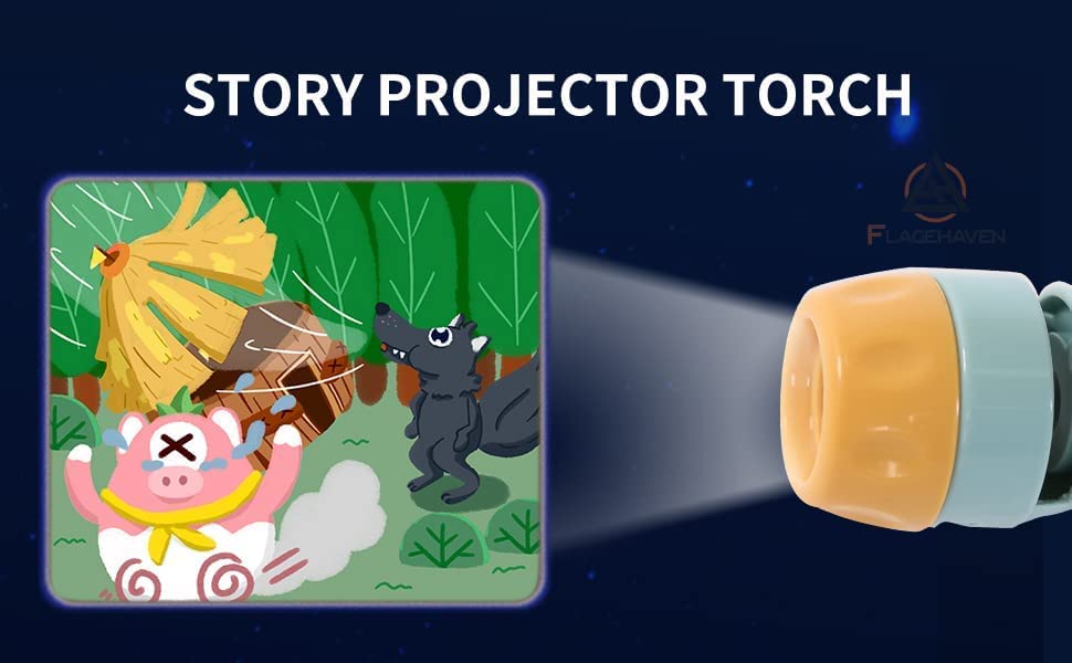 Story Torch™ - Magi ved leggetid - Lommelyktprojektor