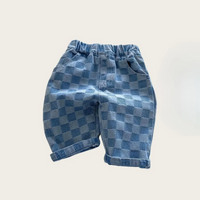 Thumbnail for DenimCheck – Komfortable og trendy – barnebukser med rutemønster