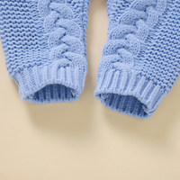 Thumbnail for SoftKnit – Varm og søt – Strikket babyjumpsuit med hette