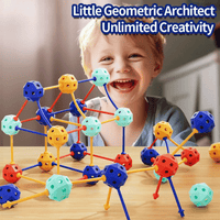 Thumbnail for Connect Beads™ - Fleksible PVC-perler - Geometriske 3D-byggeklosser