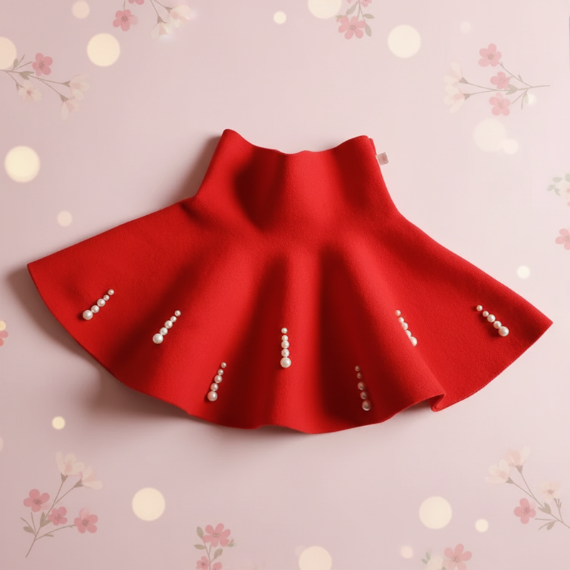 Girls Knitted Skirt – Komfort og stil – Barne skjørt