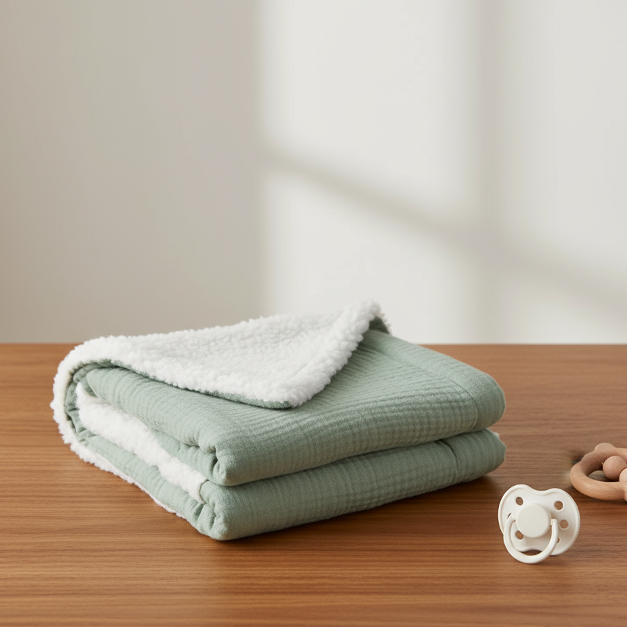 SnuggleBear – Premium tykk og myk babyteppe