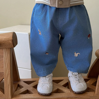 Thumbnail for LittlePatch – Myke og behagelige – barnebukser med broderte detaljer
