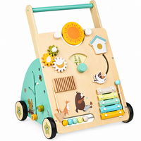 Thumbnail for WoodenSteps – Naturlig og lærerikt – Babyvogn i tre med lekeplater
