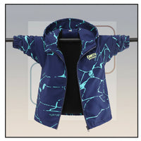 Thumbnail for Reversible Kids Jacket – Vanntett og vindtett – Lett jakke