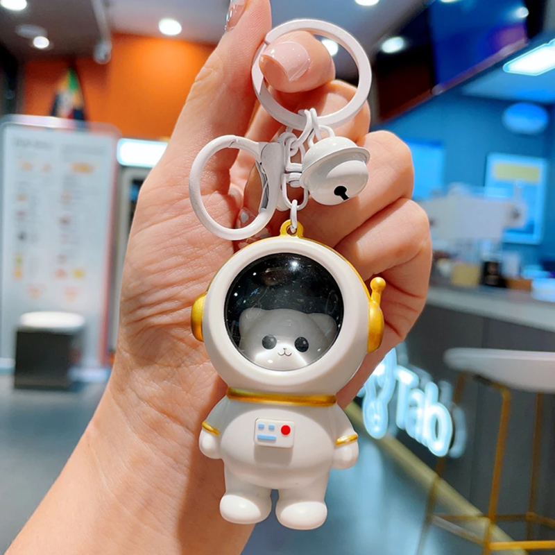 Glowing Astronaut Charm – Søt og lysende – Astronaut-veskeanheng