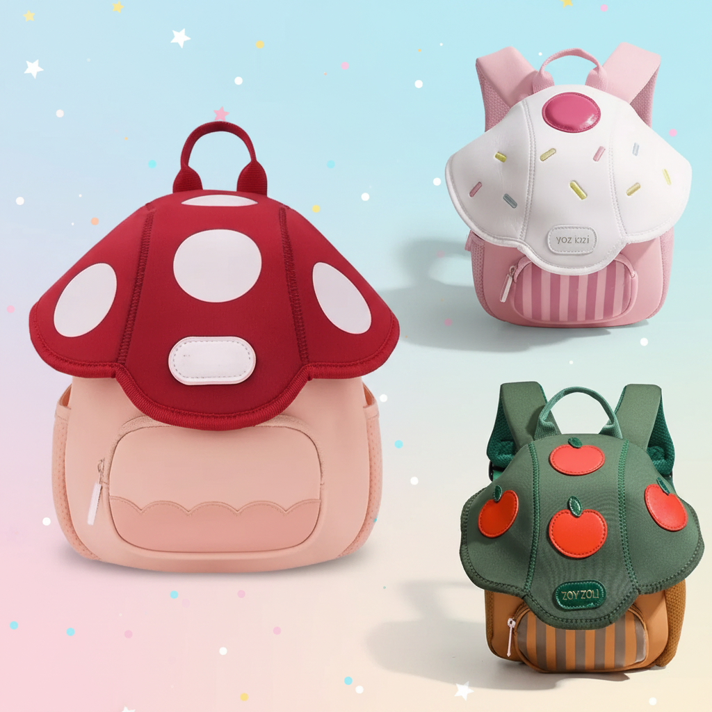MushroomPack – Søtt og praktisk – design av barneryggsekk