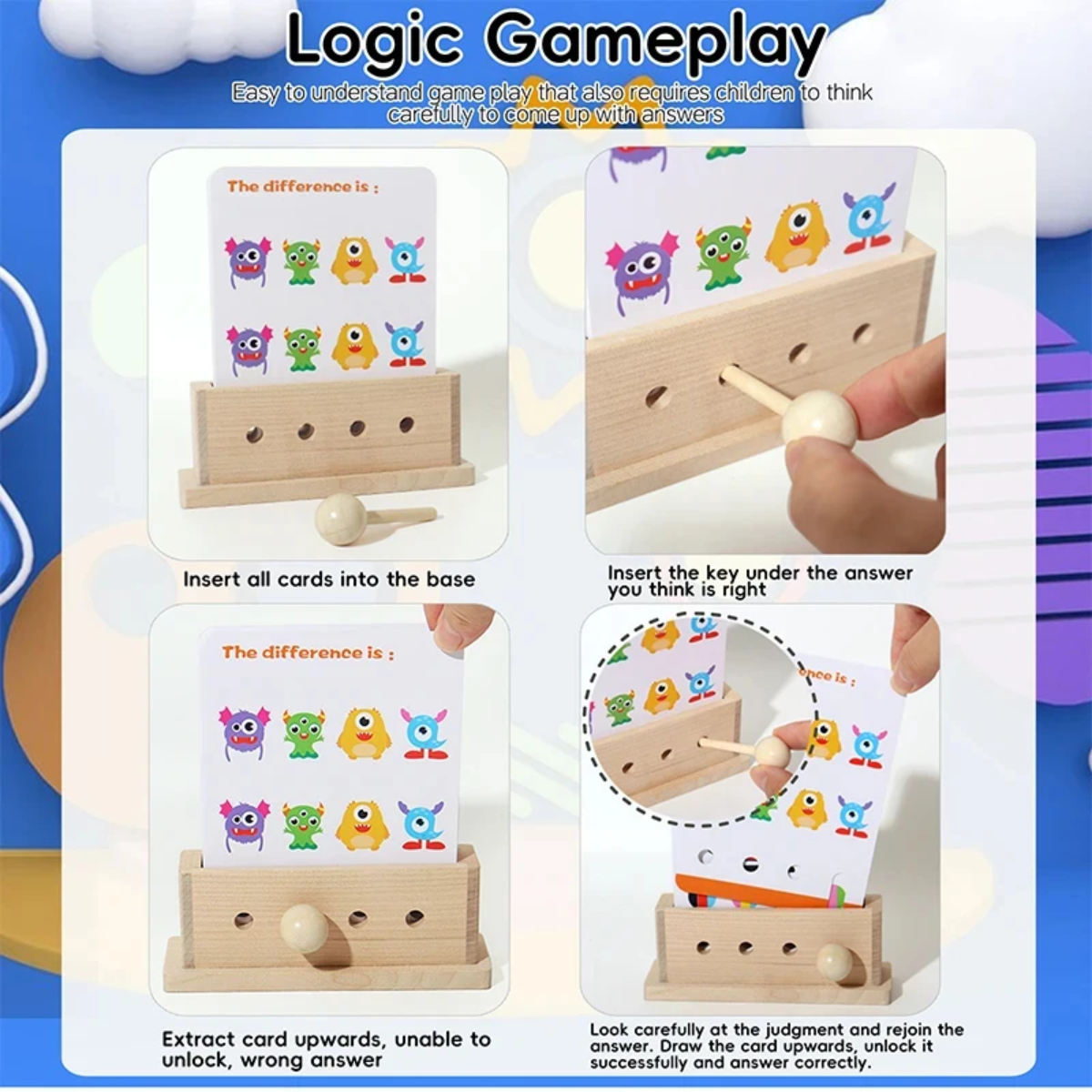 BrainyKids – Logisk & morsomt – pedagogisk kortspill i tre