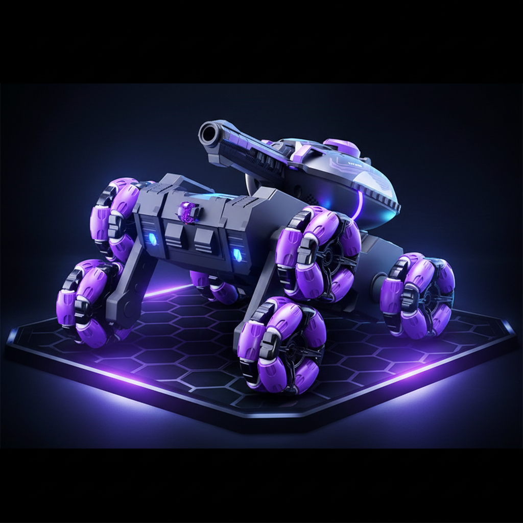 CrazyWheels – Kult og spennende – RC-tankbil med gelball-skytter