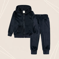 Thumbnail for Kids Tales – Varm og behagelig – Velour-treningsdrakt for barn