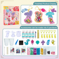 Thumbnail for DIY Crystal Keychain Kit – Kreativt og lekent – Nøkkelring-håndverkssett