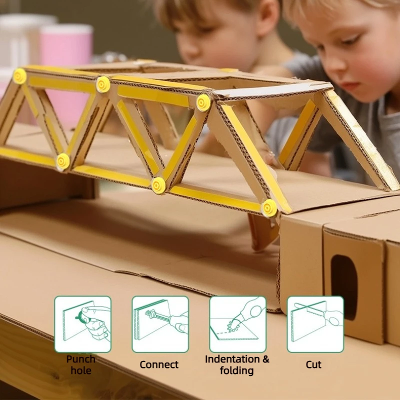 CardboardMaster – Lekent og utviklende – Bastelbyggesett for papp