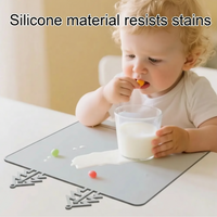 Thumbnail for BabySafe – Praktisk og hygienisk – Silikon-bordunderlag med opphøyd kant
