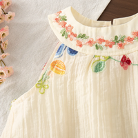 Thumbnail for MiniFlora – Lett og sjarmerende – Brodert kjole til små jenter