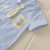 Thumbnail for KiddoStyle – Søt og myk – Jumpsuit for barn med slips og lapp