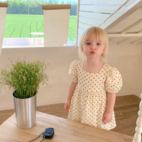 Thumbnail for LittleTwinkle – Myk og behagelig – barnekjole med doble sløyfer