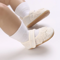 Thumbnail for PrincessLace – Elegant og søtt – babysko med blonder og borrelås